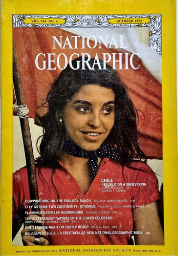 Revista National Geographic English October 1973 / Mendoza 