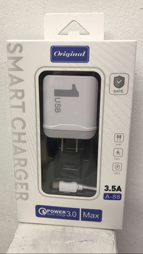 Cargador Micro Usb - Usb Power Charger 1m Celular S/tienda