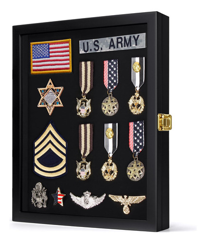 Vitrina Premium Para Pines Y Medallas 28 X 35 Cm