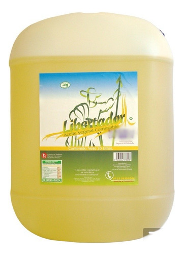 Aceite Vegetal Comestible. Libertador 1 Bidon 