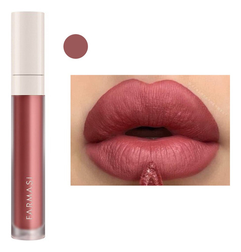 Labial Liquido Mate Frm Matte Liquid Lipstick | Farmasi Color 01 Perfect Rose