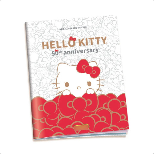 Álbum Hello Kitty 50th Anniversary Panini capa mole + 10 pacotes de figurinhas