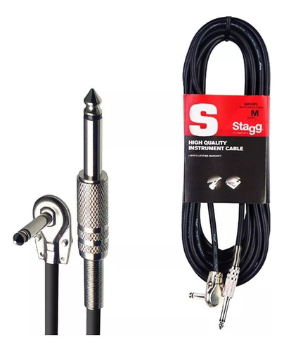 Cable Stagg Sgc6pl Plug Plug Angular De 6 Metros