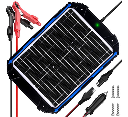 Cargador Y Mantenedor De Batería Solar De 20 W Y 12 V, Carga
