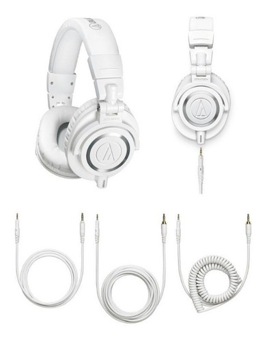 Audifonos Profesionales Blancos, Audiotechnica Ath-m50xwh