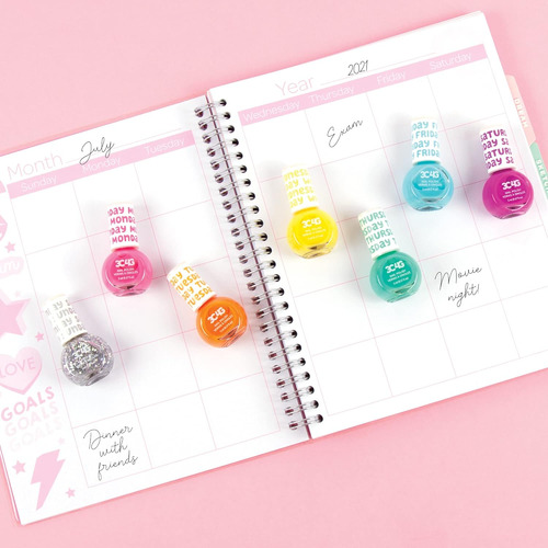 Kit 7 Pinta Uñas Que Cambian De Color Con Estados De Ánimo