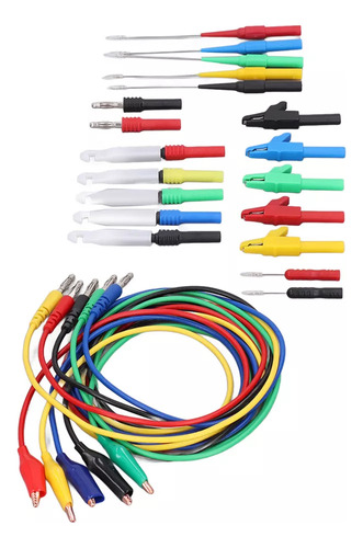 Kit De Cables De Prueba Tipo Banana Buena Conductividad Ra