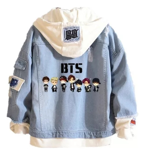 Chaqueta Vaquera Bts Group Idol Singer Popular Fashion