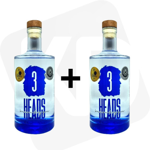 Gin 3 Heads London Dry Gin Dom Tapparo Original Cabare Luxo