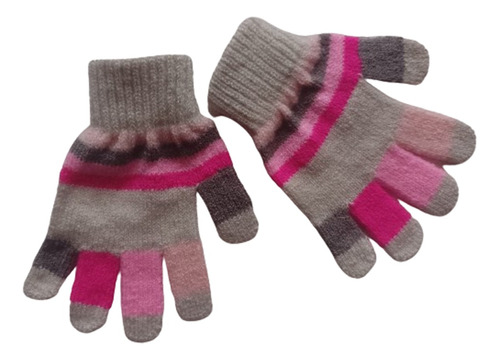 Guantes Calientes Para El Frio En Lana Niños/niñas X 2 Pares