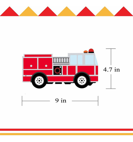 Camión De Bomberos De La Bandera Del Cumpleaños, Bombero Par