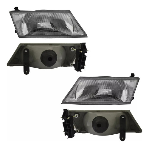 2 Faros Cromado Dfzp Sentra B14 1996 1997 1998 1999