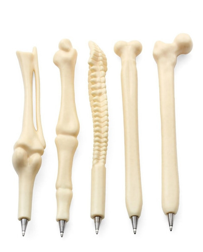 Imagen 3 de 5 de Set 12 Lápices Forma De Hueso Kinesiólogo/médico/veterinario