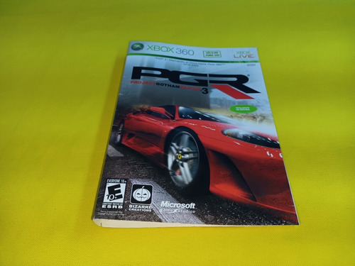Portada Original Pgr Project Gotham Racing 3 Xbox 360