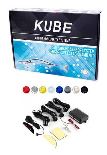 Sensor De Estacionamiento Delantero Kube Gris Plata Display Zuk