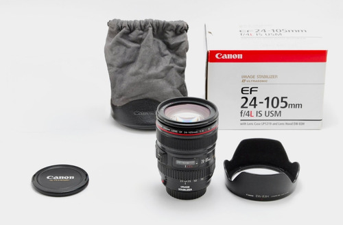 Lente Canon Ef 24-105mm F/4l Is Usm Canon Ef Preto (Usado)