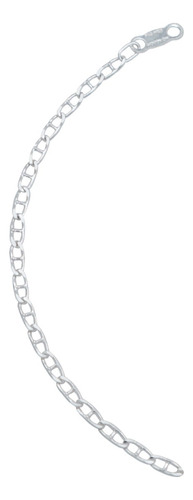Pulsera Marinera Abierta Lisa Regalo Mujer Plata 925 2 Mm