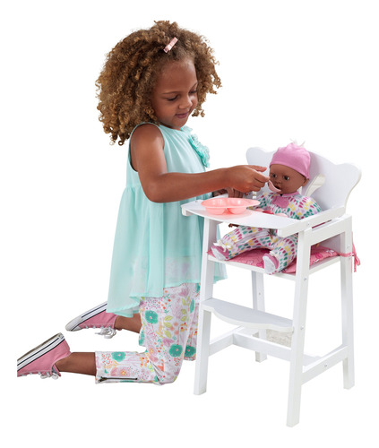 Silla Alta Para Munecos Kidkraft Lil', (dolls), Rosado/blanc