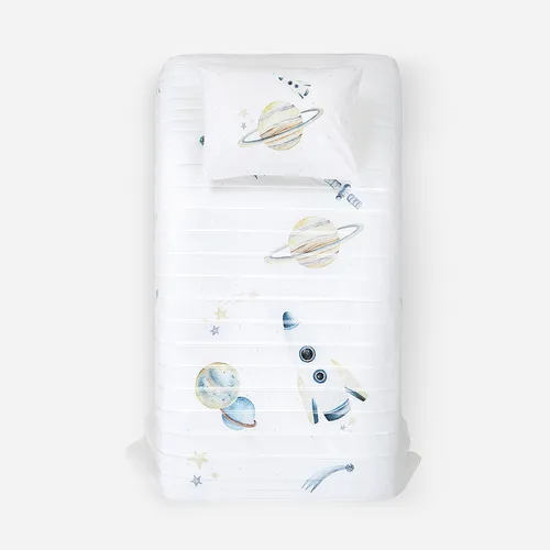 Cubrecama Rosen Kids Algodón Universo 1,5 Plazas