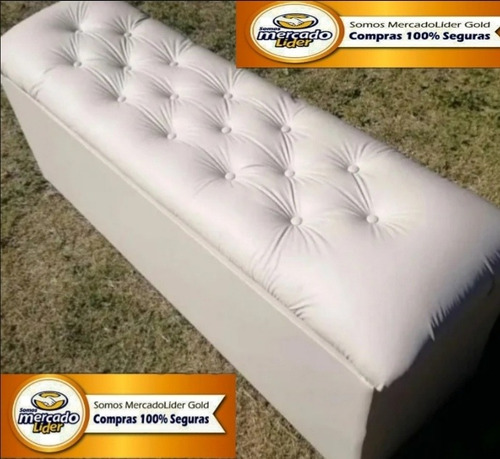 Baul Baules Puff Banco Tapizado Simil Cuero De Sommier