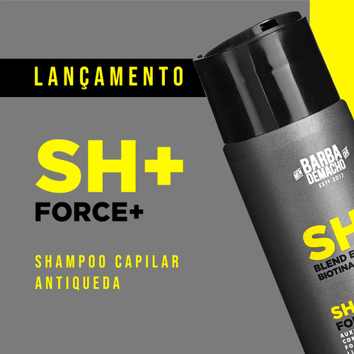 Kit Xampu Antiqueda Force+ E Pomada Holy Sheep Efeito Matte