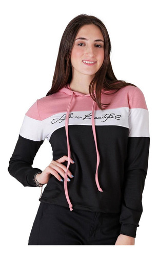 Sudadera Mujer Stfashion Rosa 69703867 Spandex