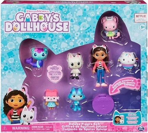Gabby Dollhouse Conjunto De Figuras Deluxe La Casa De Gabby
