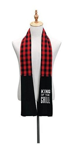 King Of Grill Black Extra Long Cotton Blend Over The Shoulde