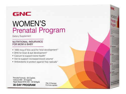 Gnc Women's Programa Prenatal Apoyo Nutricional Mama Y Bebe