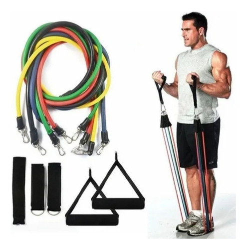 11 Piezas Extensor Elástico Ejercicio Funcional Hasta 100
