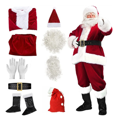 Mc Traje De Papá Noel De Navidad For Hombre Y Mujer