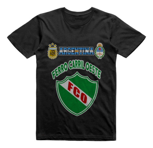 Remera Infantil Negra Ferro De General Pico