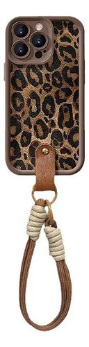 Ye Capa Cordão Com Estampa Leopardo Para iPhone 16