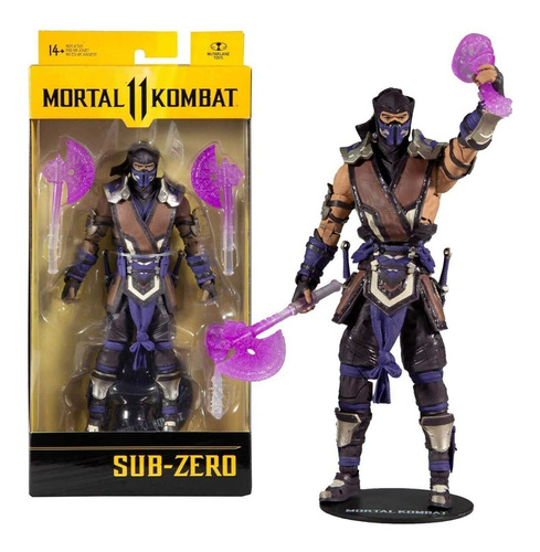Figura De Lujo Sub Zero Con Accesorios Mortal Kombat 