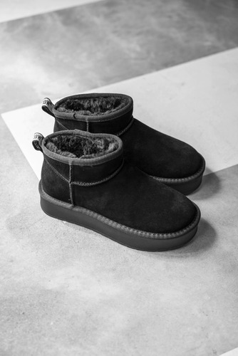Botas Mujer Urban Cow Pander Pantubotas Con Corderito Bajas