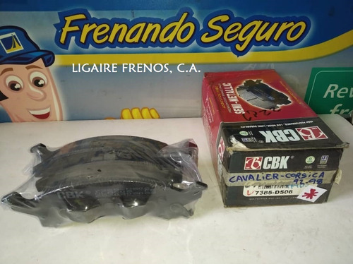 Pastilla Frenos Chevrolet Cavalier Corsica 1992-1998    7385