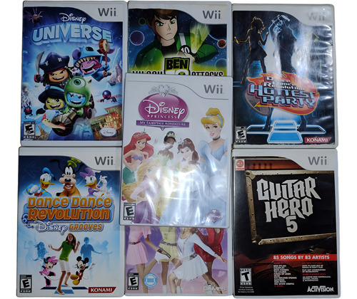 Lote 7 Juego De Consola Nintendo Wii (Usado)