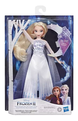 Boneca Frozen Elsa musical e com acessórios (30Cm)