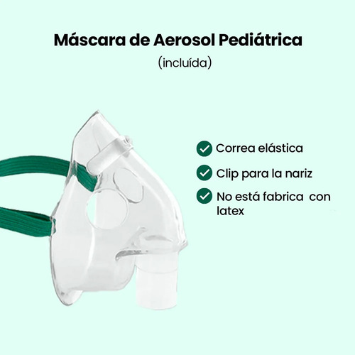 Nebulizador De Compresor Pediatrico/infantil Con Accesorios
