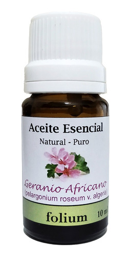 Aceite Esencial Geranio África  Natural 10 Ml.