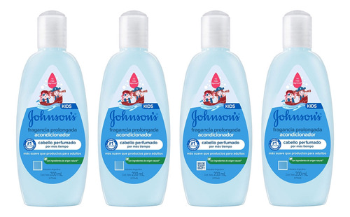 Pack Acondicionador Johnson Baby Fragancia Prolongada 200 Ml