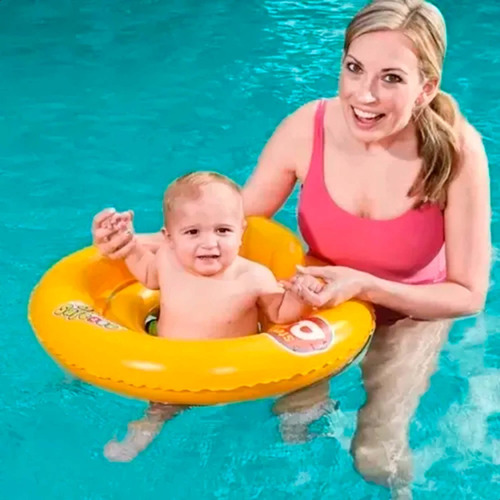 Imagen 3 de 9 de Silla Salvavidas Bebe 1 Año Inflable Doble Anillo Bestway