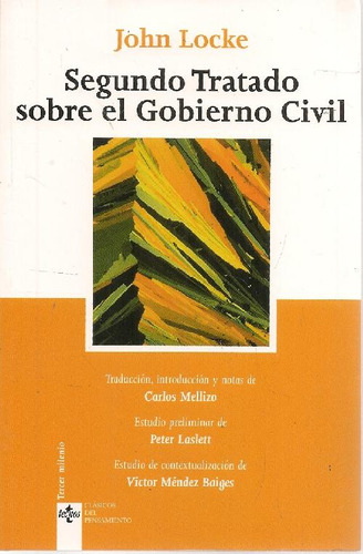 Libro Segundo Tratado Sobre El Gobierno Civil De John Locke