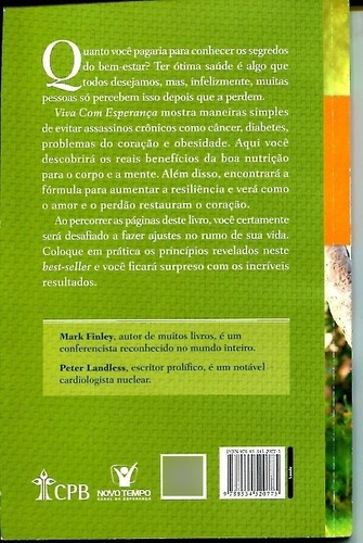 Viva Com Esperança, De Mark Finley, Peter Landless. Editora Casa Publicadora Brasileira Em Português