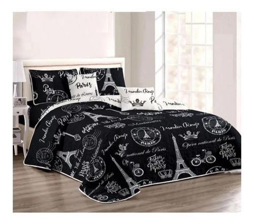 Cobertor De Verano Quilt Cubrecama Reversible Dos Plazas