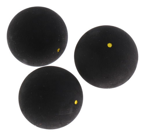 3 Pcs De Bolas De Squash De Goma Accesori De Entrenamiento