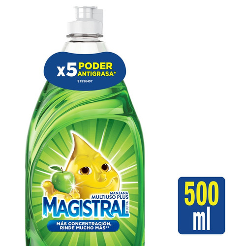 Detergente Magistral Multiuso Plus Manzana X 500 Ml