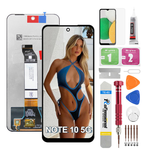 Okbichi Pantalla Para Xiaomi Redmi Note 10 5g/10t 5g /poco M3 Pro M2103k19c, M2103k19i, M2103k19pg, M2103k19pi, M2103k19py, M2103k19y, M2103k19g