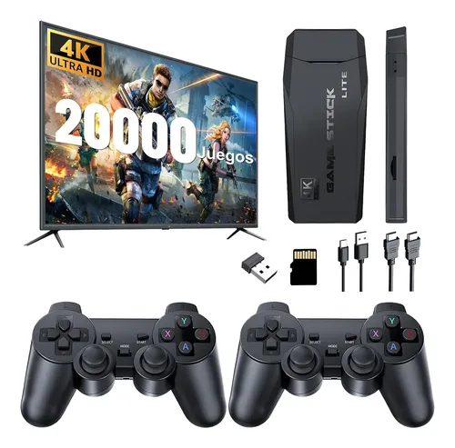Consola Retro Inalámbrica Con 20,000 Juegos Y Salida HDMI 4K - Mando 2.4GHz, Plug & Play Para TV, Regalo Nostálgico Para Niños Y Adultos