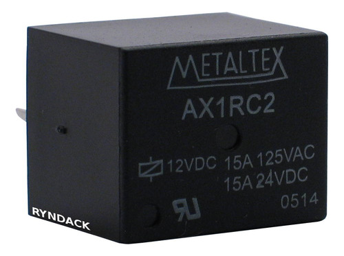 2 Peças * Rele Metaltex Ax1rc2 12v 15a 1 Contato Reversível